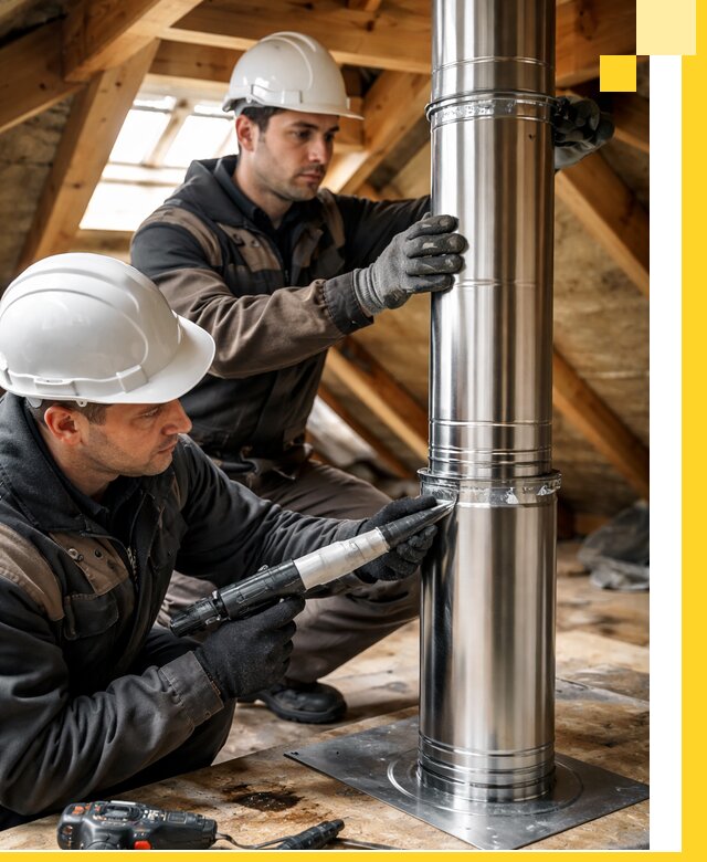 Монтаж дымоходов для каминов в Мичуринске с гарантией качества