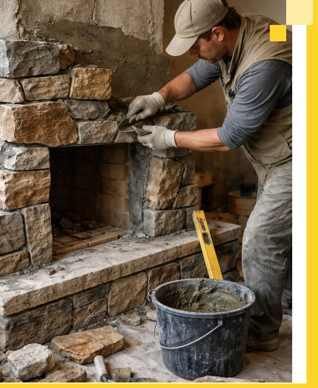 Изготовление и установка каменных каминов под ключ в Мичуринске