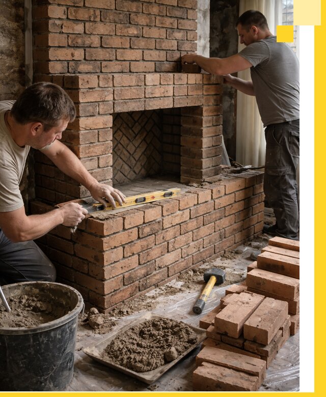 Изготовление и установка кирпичных каминов в Мичуринске