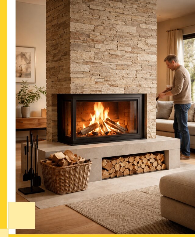 Дровяной камин под ключ в Мичуринске от 207080 р. | ЭриданМчр