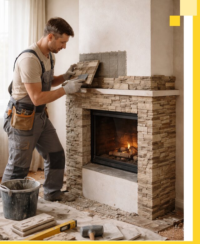 Изготовление и монтаж каминов для дома под ключ в Мичуринске