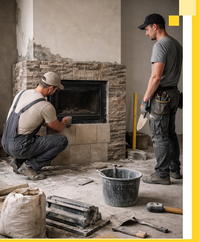 Камины под ключ в Мичуринске: проект, изготовление и монтаж