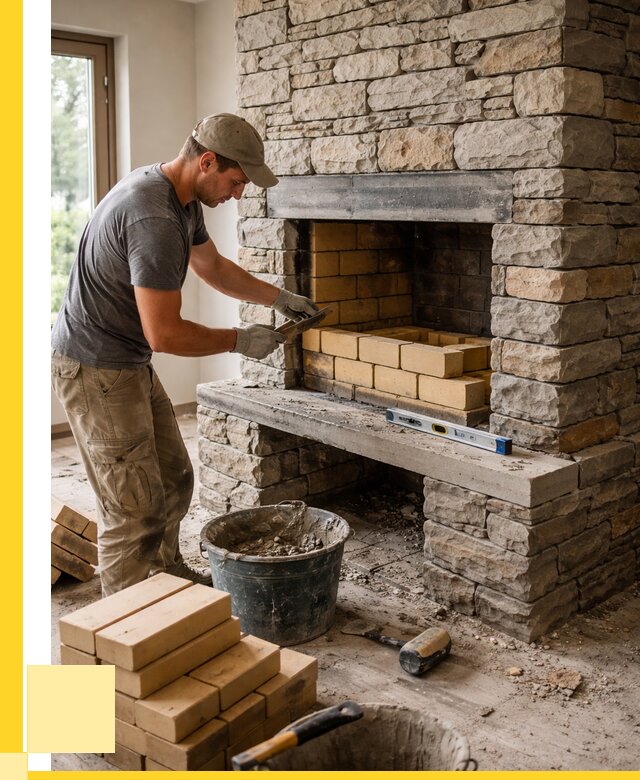 Кладка каминов и камина в Мичуринске от 25885 р. ЭриданМчр