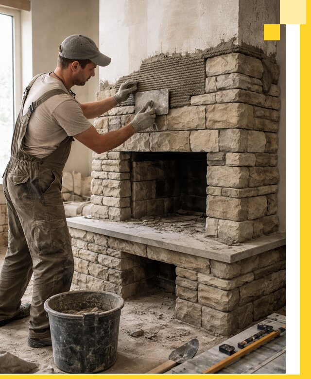 Строительство каминов под ключ в Мичуринске от проектирования до монтажа