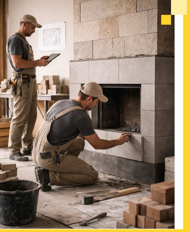 Индивидуальные проекты каминов и каминных систем в Мичуринске