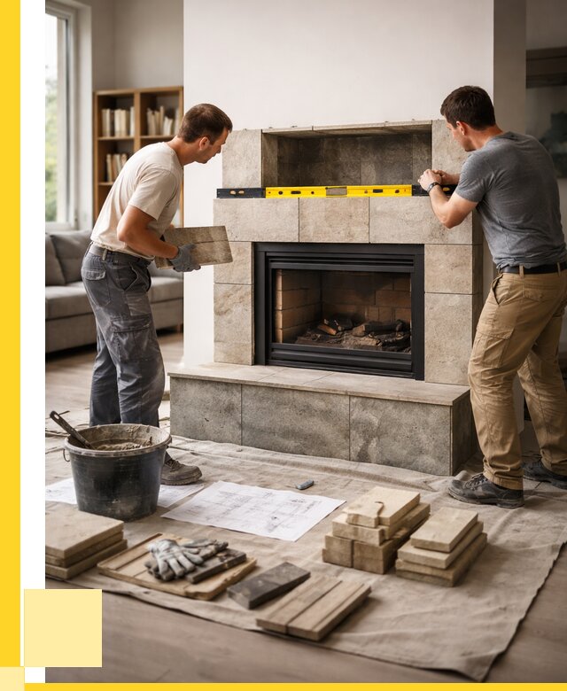 Монтаж каминов и установка в Мичуринске от 46593 р. | ЭриданМчр