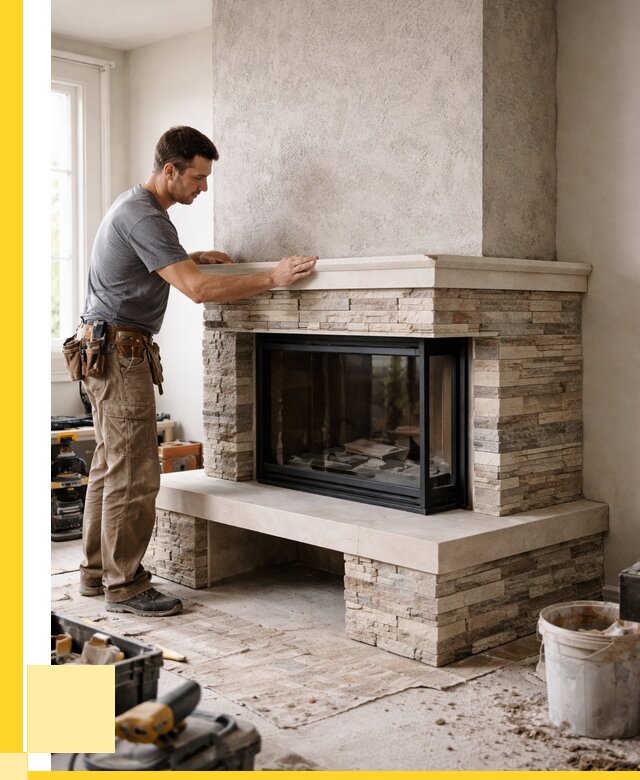 Изготовление каминов под ключ в Мичуринске от 155310 р. | ЭриданМчр