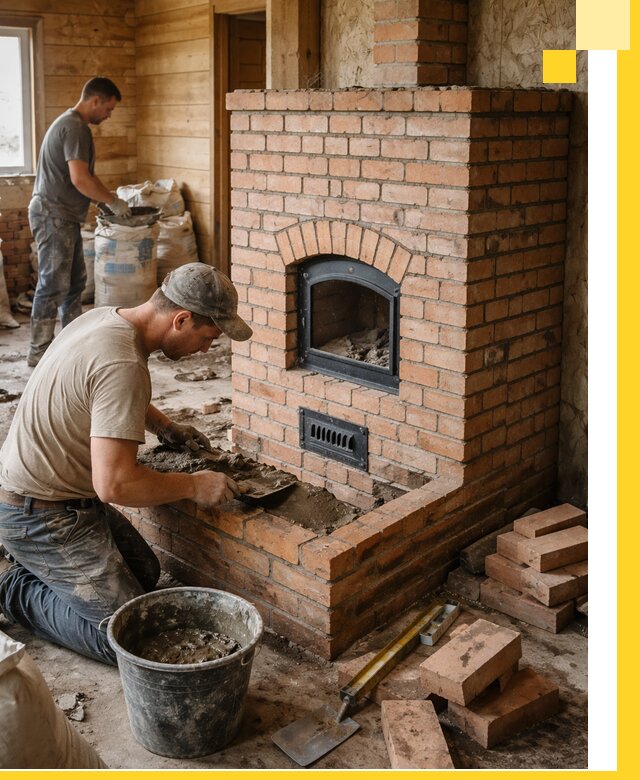 Профессиональное строительство печей в Мичуринске под ключ