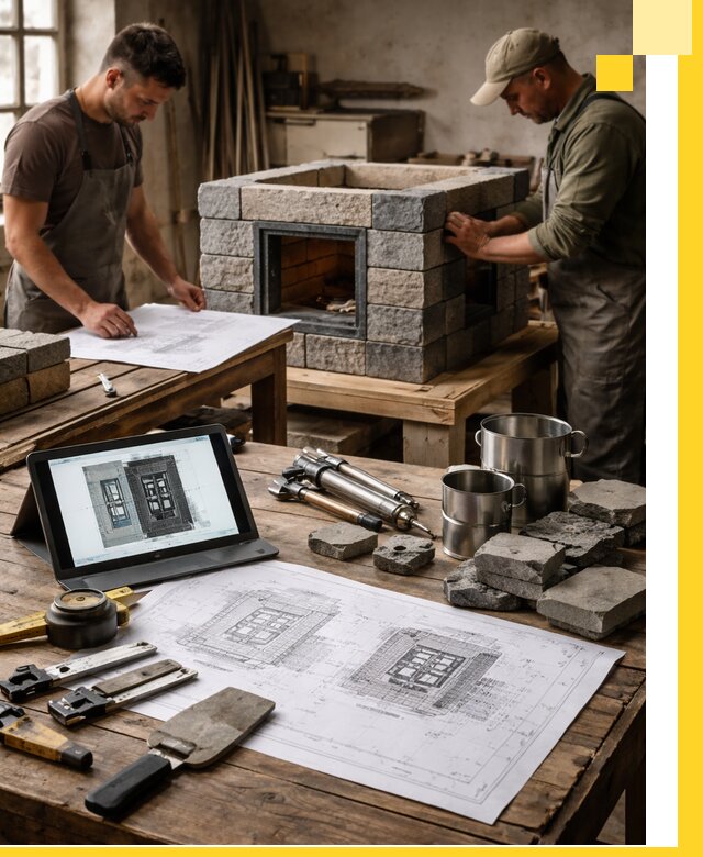 Разработка проектов печей с согласованием и монтажом в Мичуринске