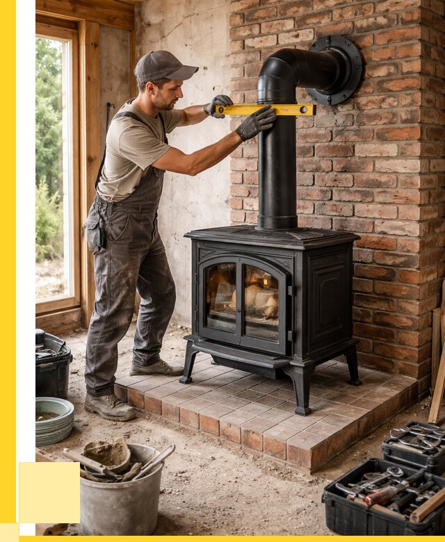 Монтаж печей установка банной печи в Мичуринске от 15531 р. | ЭриданМчр