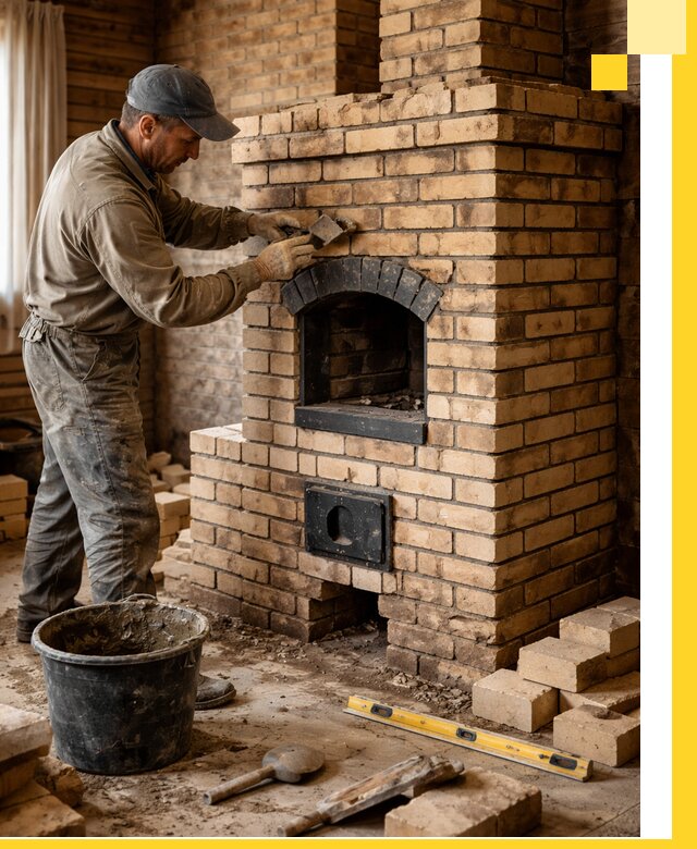 Кирпичные печи под ключ в Мичуринске: проектирование и кладка