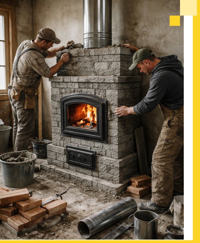 Производство, поставка и монтаж дровяных печей в Мичуринске