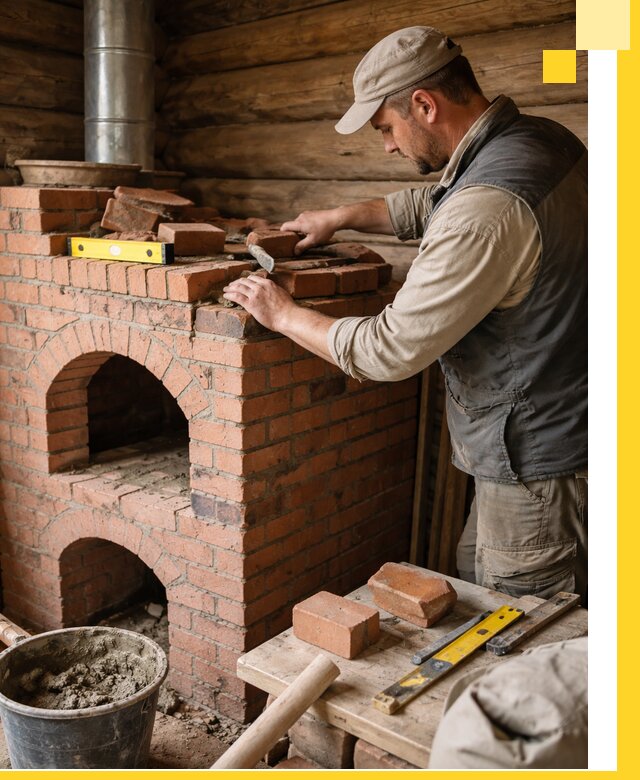 Изготовление и установка русских печей в Мичуринске под ключ