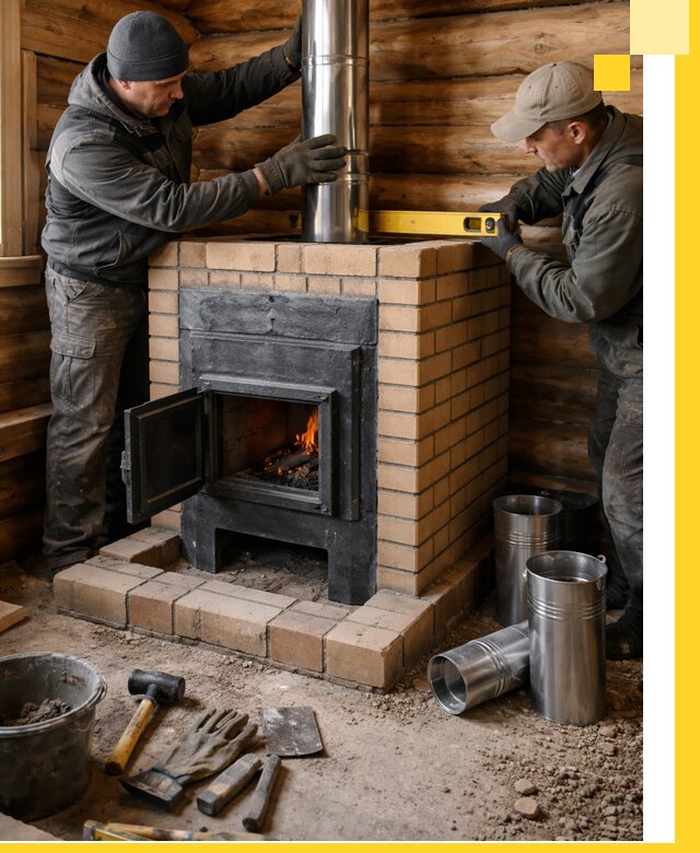 Проектирование, изготовление и установка банных печей в Мичуринске