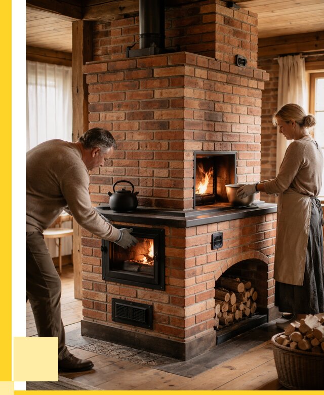 Печи для загородного дома под ключ в Мичуринске от 82832 р. | ЭриданМчр