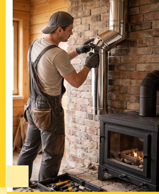 Монтаж дымоходов для печей в Мичуринске от 7766 р. | ЭриданМчр