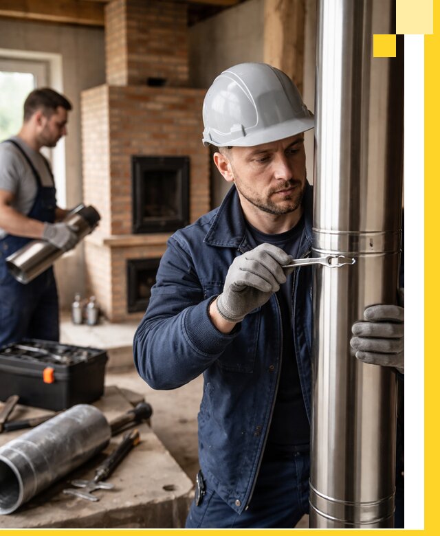 Профессиональный монтаж дымоходов для печей в Мичуринске