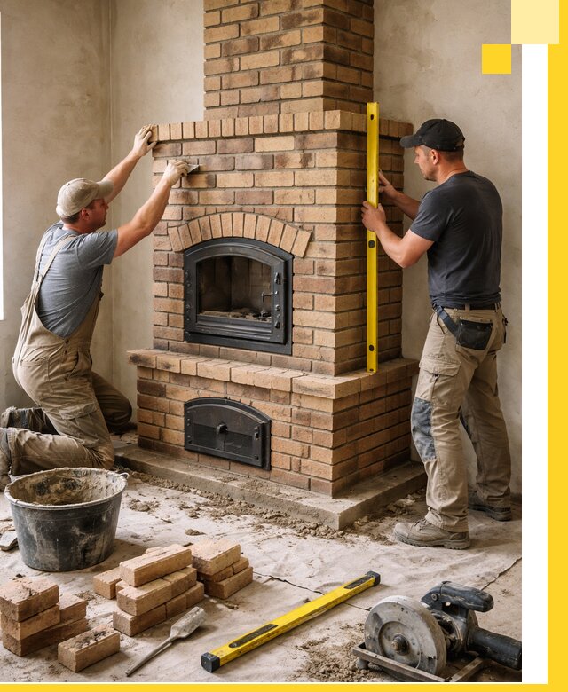 Продажа и установка печей и каминов для дома под ключ в Мичуринске