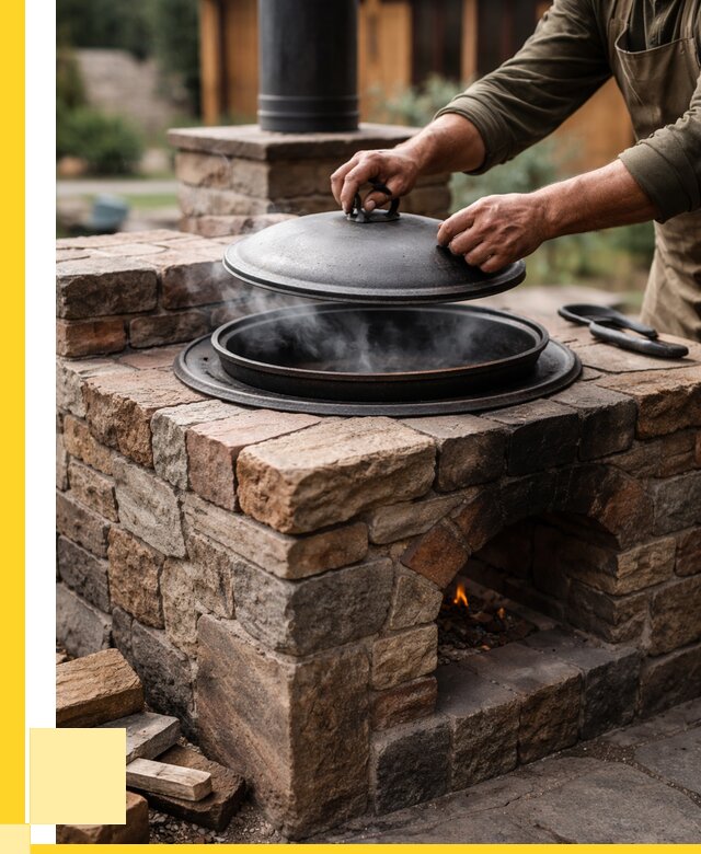 Печи для казана в Мичуринске по цене от 18637 р. | ЭриданМчр