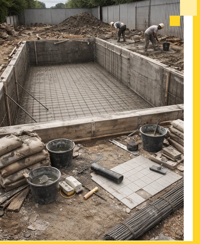 Строительство бассейнов под ключ в Мичуринске, дизайн и монтаж