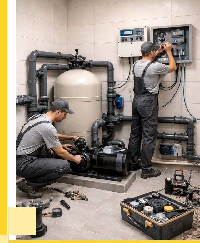 Монтаж оборудования для бассейнов в Мичуринске от 41416 р. | ЭриданМчр