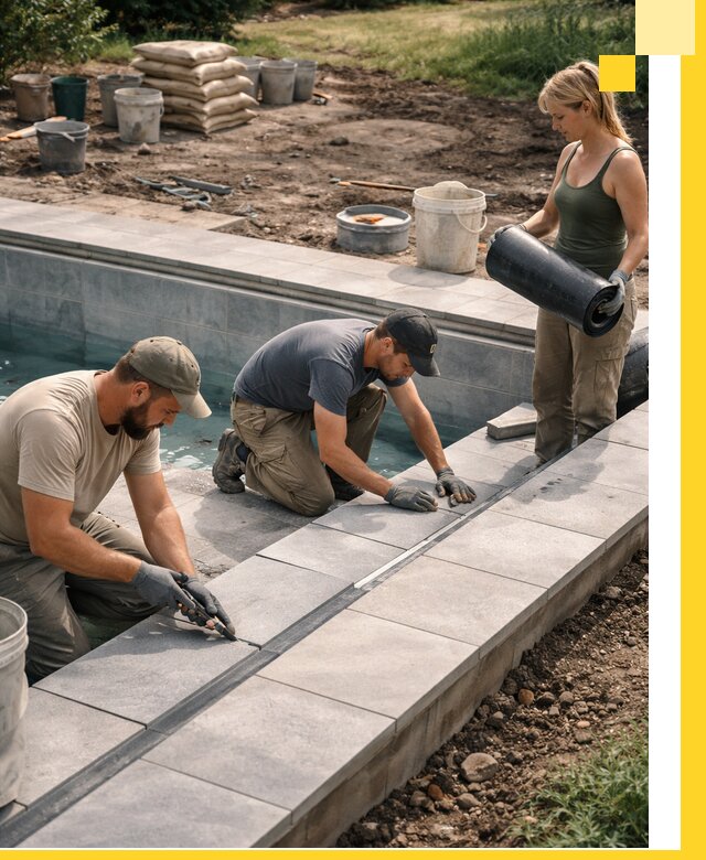 Строительство и монтаж уличных бассейнов под ключ в Мичуринске