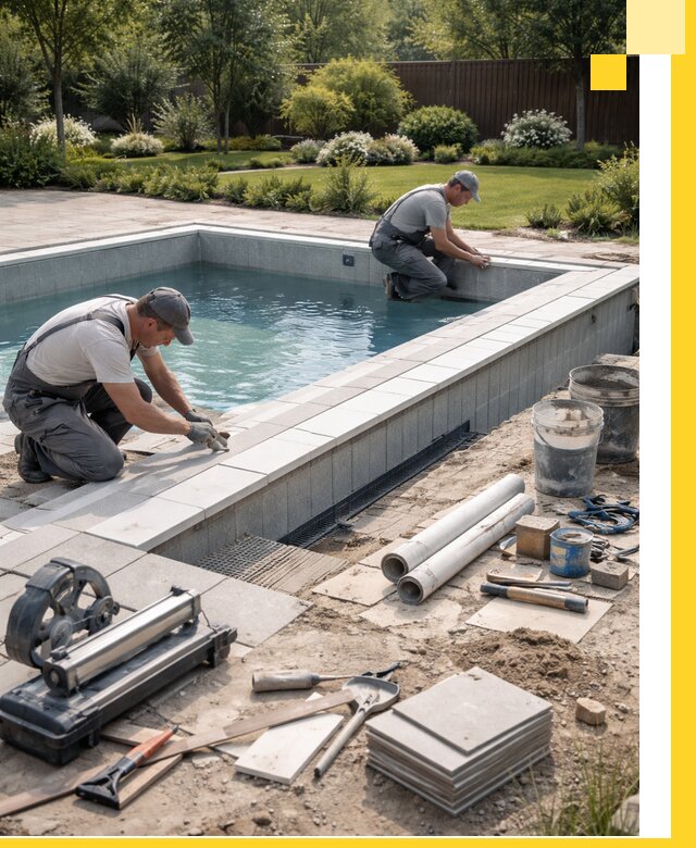 Строительство открытых бассейнов под ключ в Мичуринске профессионально