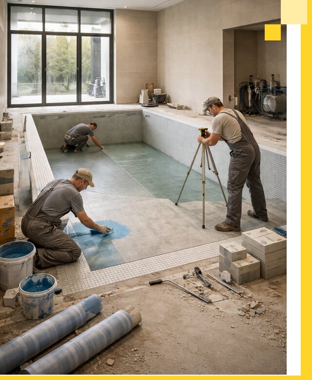 Проект и строительство закрытых бассейнов в Мичуринске под ключ