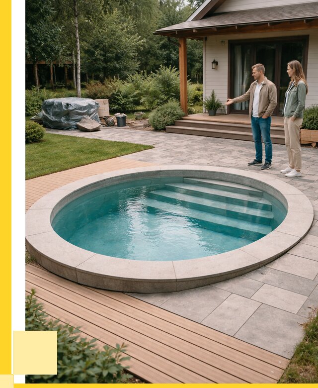 Бассейн на даче под ключ в Мичуринске от 207080 р., ЭриданМчр