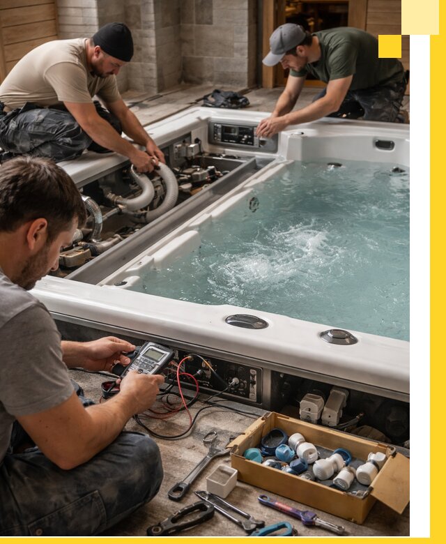 Гидромассажные бассейны под ключ в Мичуринске, дизайн и монтаж