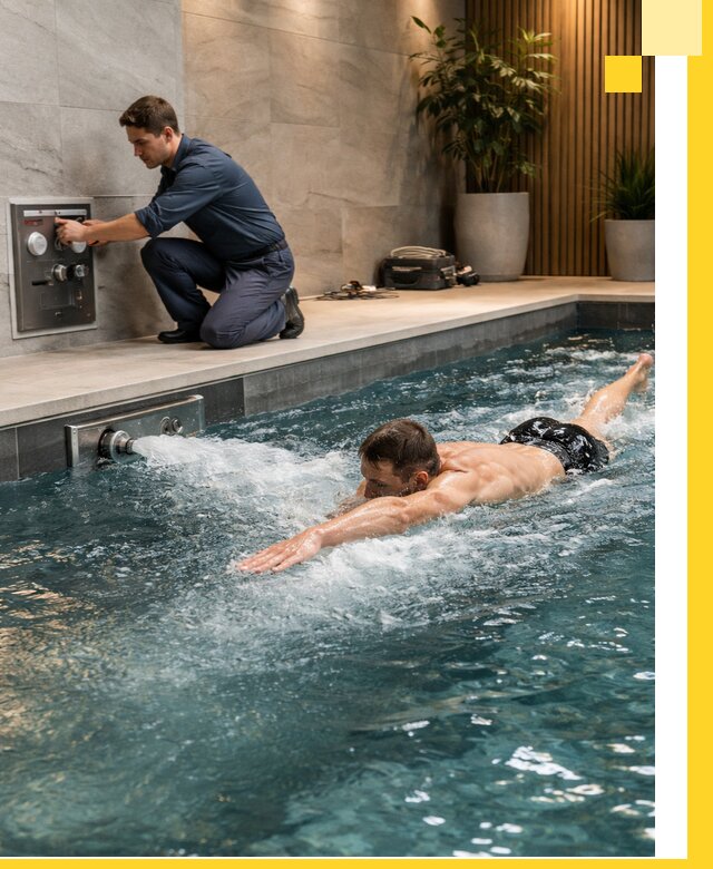 Проектирование и монтаж бассейнов с противотоком в Мичуринске