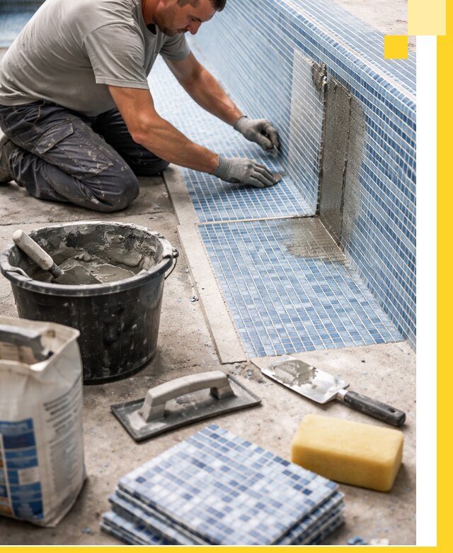 Укладка и ремонт мозаики для бассейнов под ключ в Мичуринске