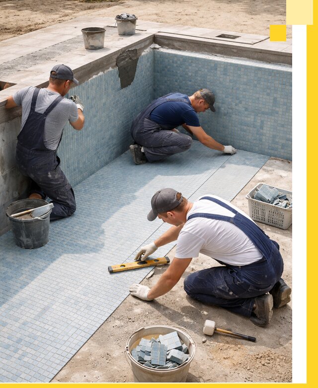 Укладка и установка плитки для бассейнов под ключ в Мичуринске