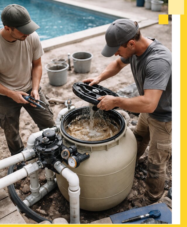 Установка и обслуживание песочных фильтров для бассейнов в Мичуринске