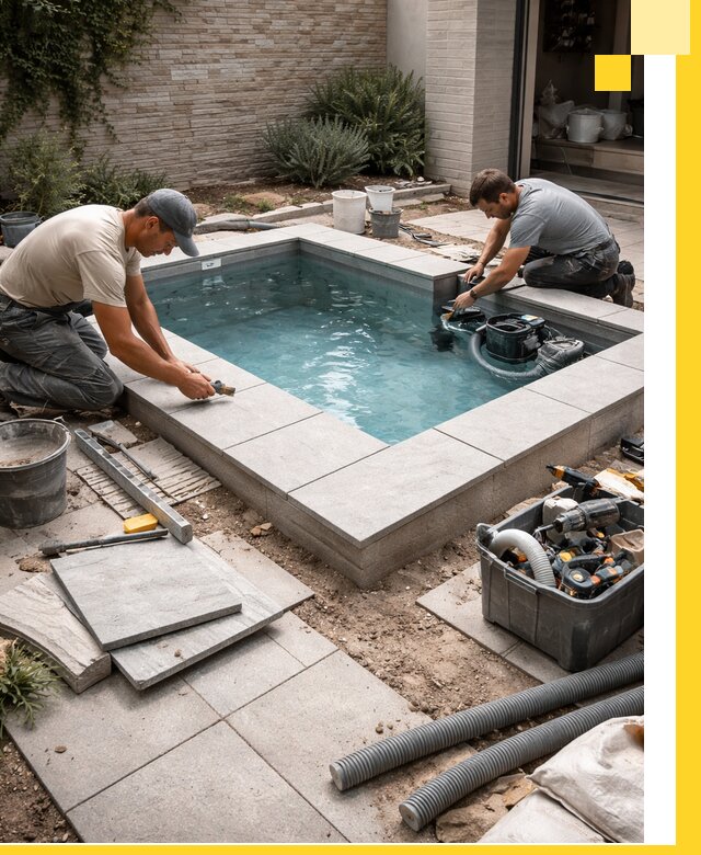 Мини бассейны под ключ в Мичуринске, дизайн и установка