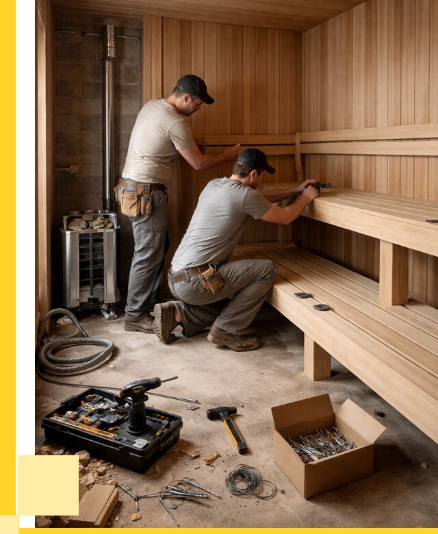 Монтаж саун под ключ в Мичуринске от 124248 р. | ЭриданМчр