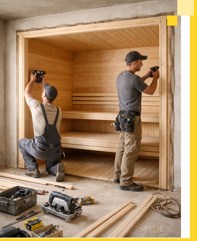 Монтаж саун под ключ в Мичуринске — проектирование и установка