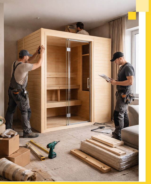 Установка и благоустройство саун в квартире в Мичуринске