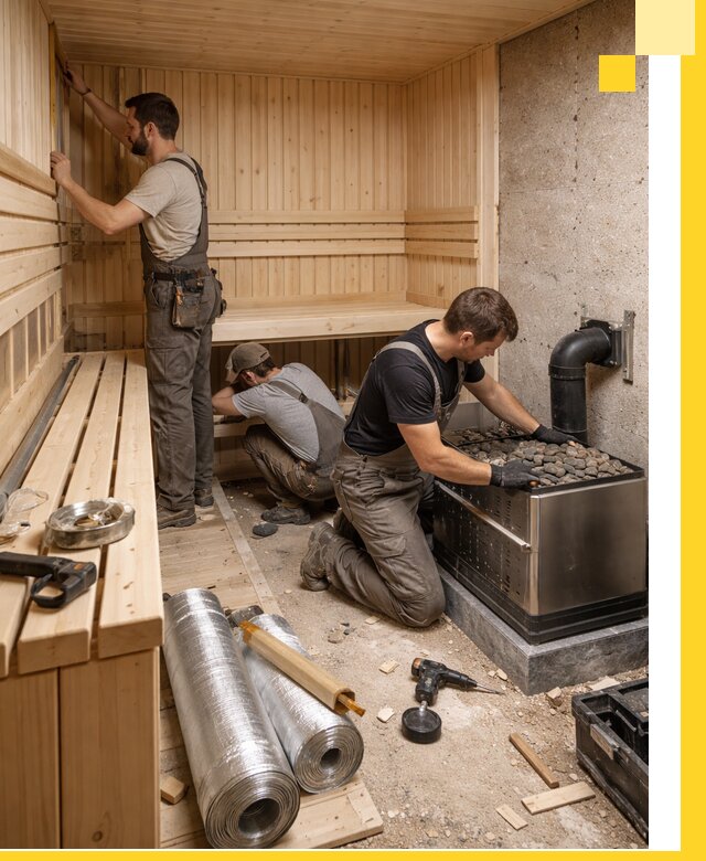 Индивидуальные сауны на заказ в Мичуринске под ключ, проект и монтаж