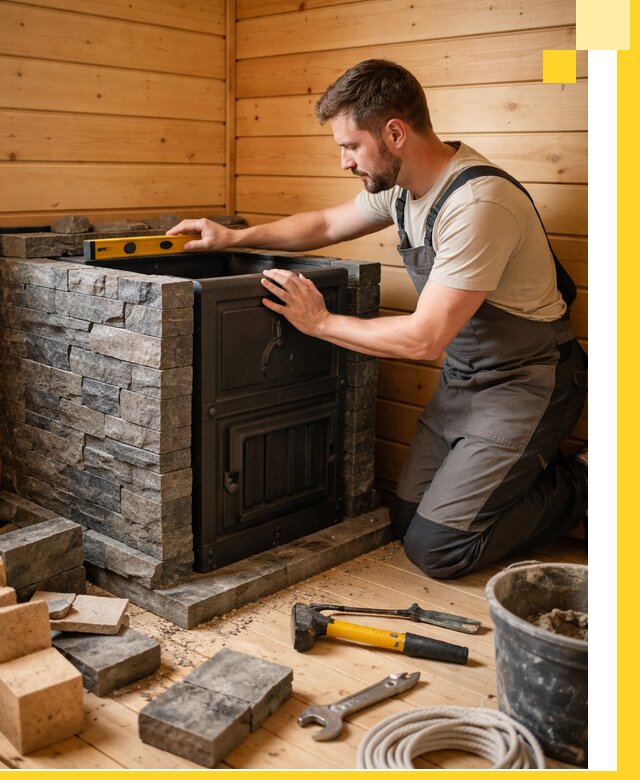 Производство и установка печей для саун под ключ в Мичуринске