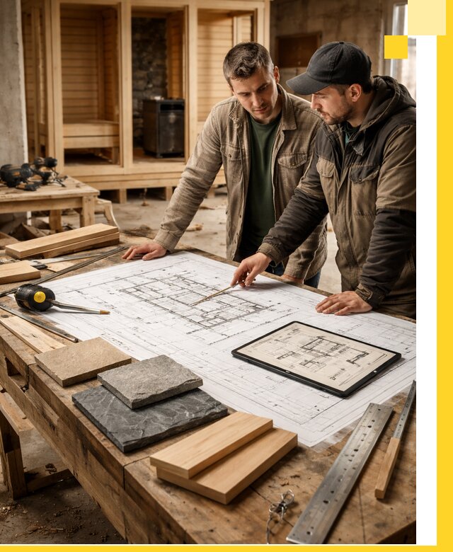 Проекты бань под ключ и планы строительства в Мичуринске