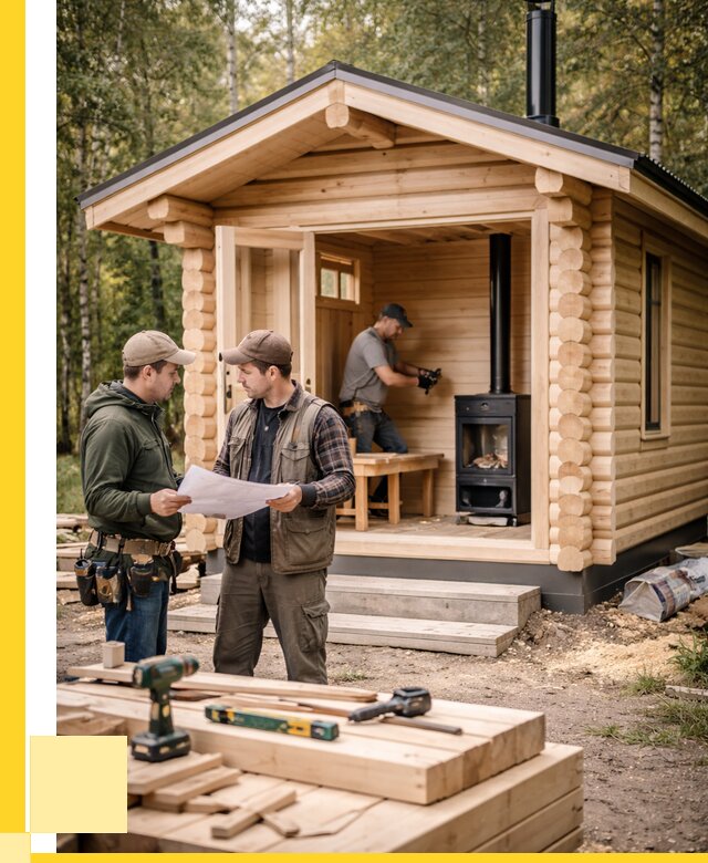 Монтаж бань под ключ в Мичуринске — от 207080 р. | ЭриданМчр