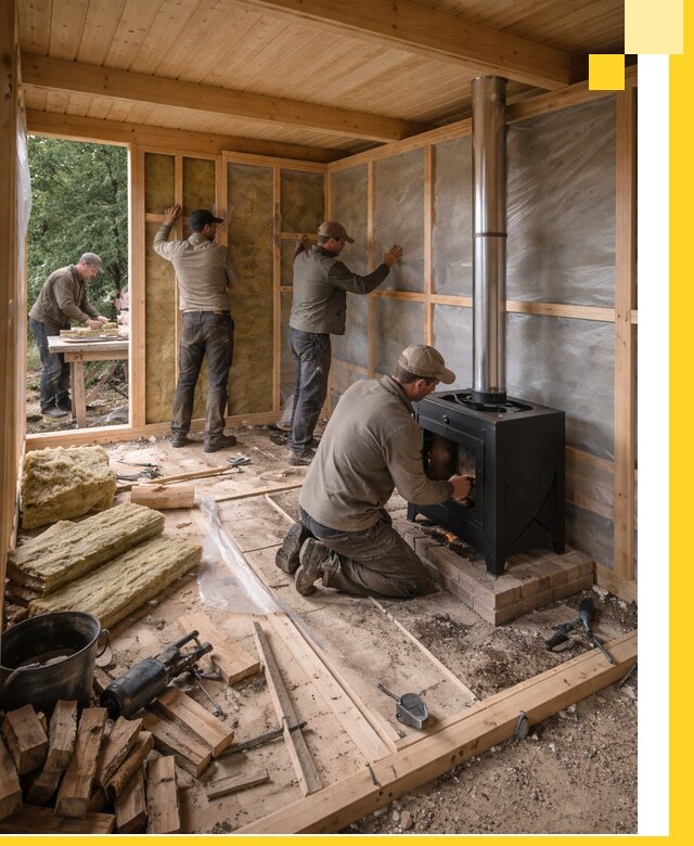 Профессиональный монтаж бань под ключ в Мичуринске для дома