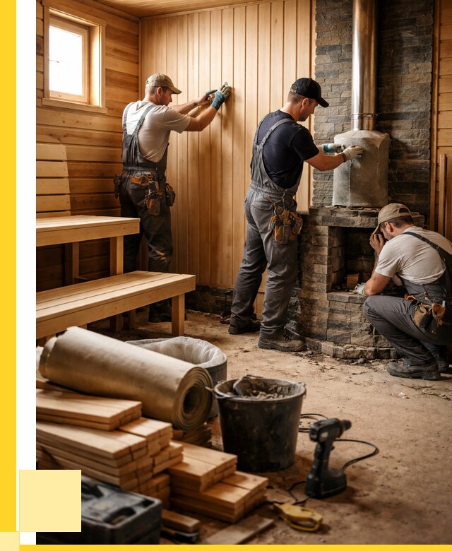 Ремонт бань под ключ в Мичуринске от 46593 р. | ЭриданМчр