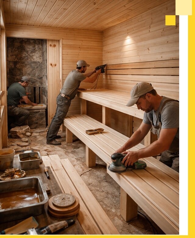 Профессиональная отделка бань в Мичуринске под ключ, с гарантией