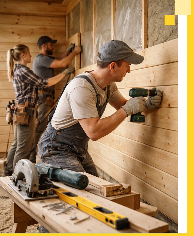 Обшивка бань под ключ в Мичуринске: отделка стен и потолков