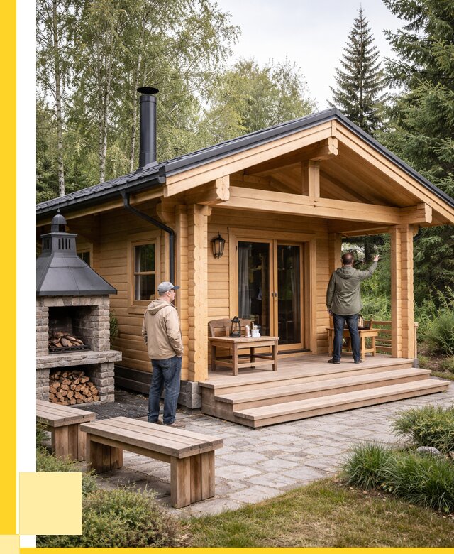 Деревянные бани под ключ в Мичуринске от 465930 р. | ЭриданМчр