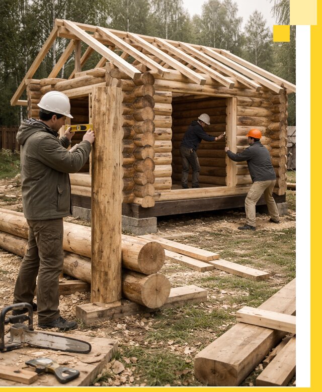 Строительство бань для дачи под ключ в Мичуринске с доставкой и монтажом