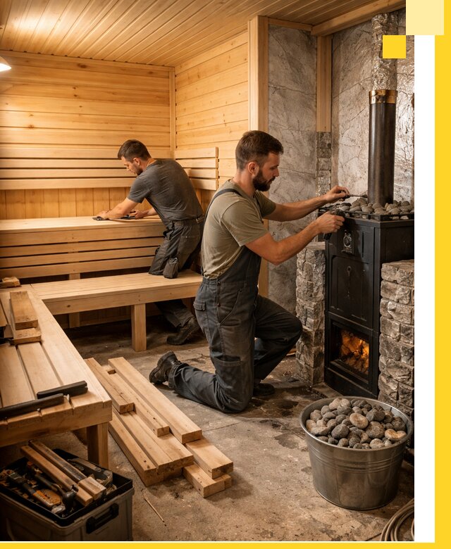 Дизайн и строительство интерьеров бань под ключ в Мичуринске