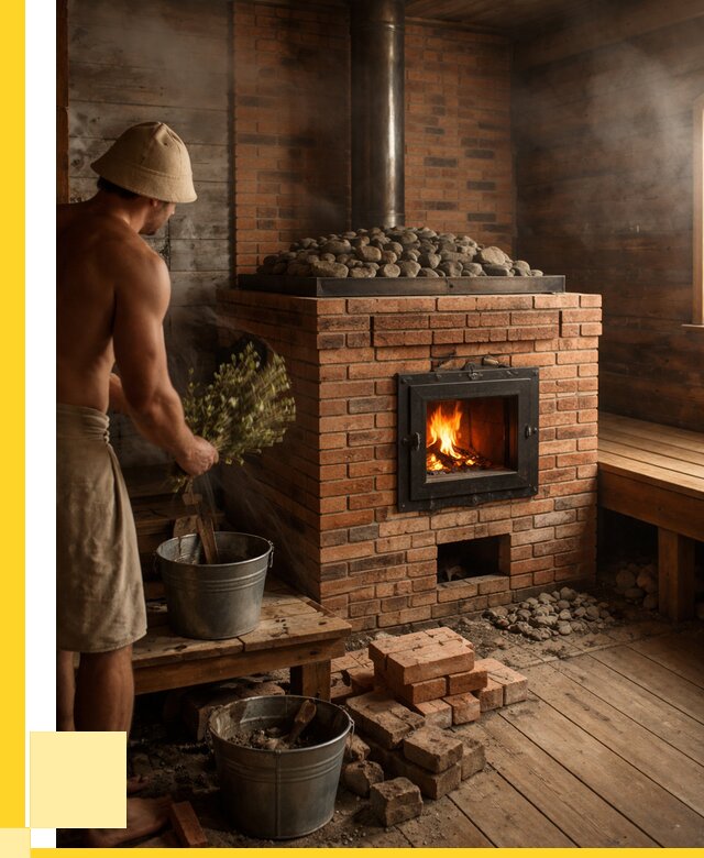 Кирпичные банные печи в Мичуринске от 93186 р. | ЭриданМчр